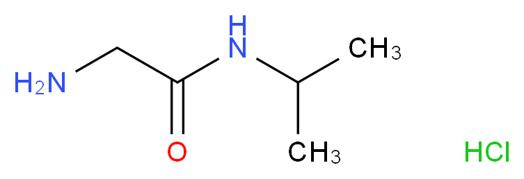 2-Amino-N-isopropylacetamide hydrochloride_分子结构_CAS_)