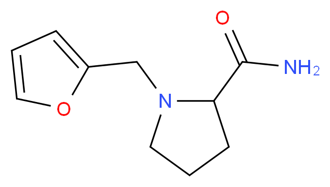 1-(furan-2-ylmethyl)pyrrolidine-2-carboxamide_分子结构_CAS_1007847-80-4