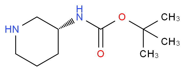 tert-butyl N-[(3R)-piperidin-3-yl]carbamate_分子结构_CAS_309956-78-3