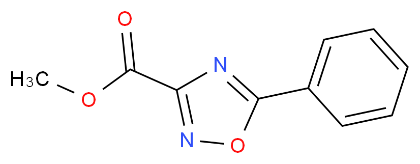 methyl 5-phenyl-1,2,4-oxadiazole-3-carboxylate_分子结构_CAS_37384-61-5