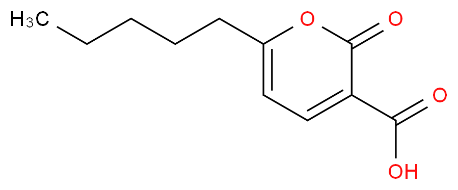 2-氧代-6-戊基-2H-吡喃-3-羧酸_分子结构_CAS_27593-22-2)