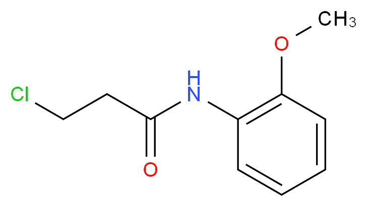 3-chloro-N-(2-methoxyphenyl)propanamide_分子结构_CAS_55860-23-6