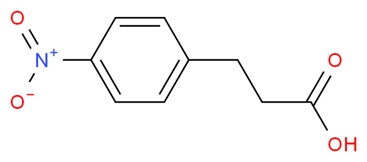 3-(4-Nitrophenyl)propanoic acid_分子结构_CAS_16642-79-8)