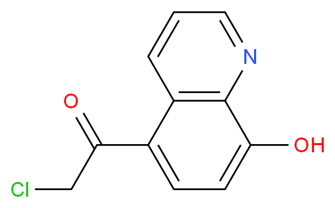 2-chloro-1-(8-hydroxyquinolin-5-yl)ethan-1-one_分子结构_CAS_99973-51-0