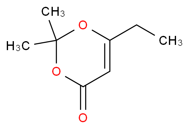 6-ethyl-2,2-dimethyl-2,4-dihydro-1,3-dioxin-4-one_分子结构_CAS_72324-46-0