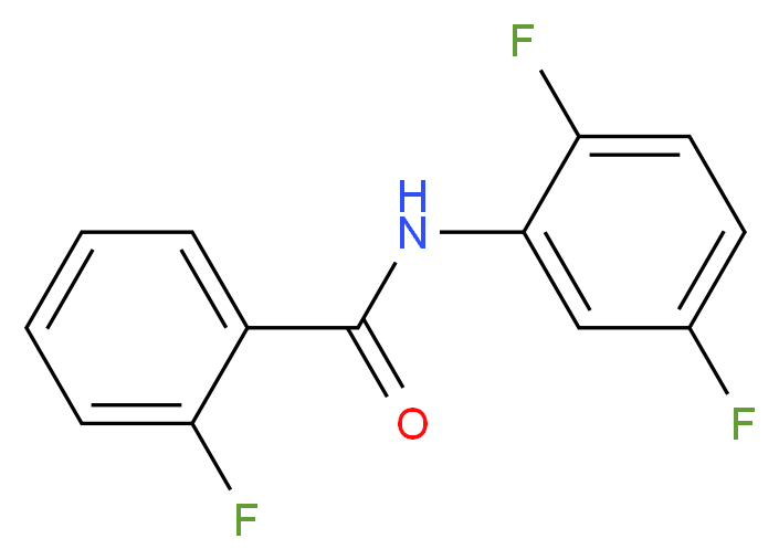 N-(2,5-difluorophenyl)-2-fluorobenzamide_分子结构_CAS_903269-74-9