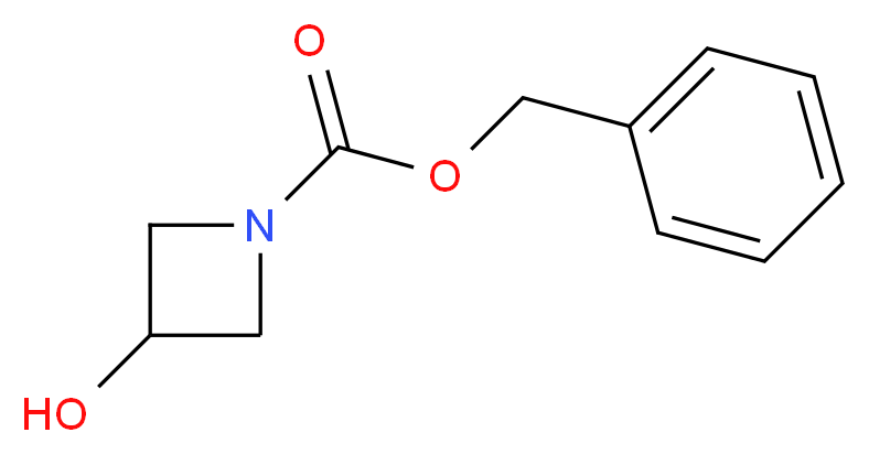 1-Cbz-3-Hydroxyazetidine_分子结构_CAS_128117-22-6)