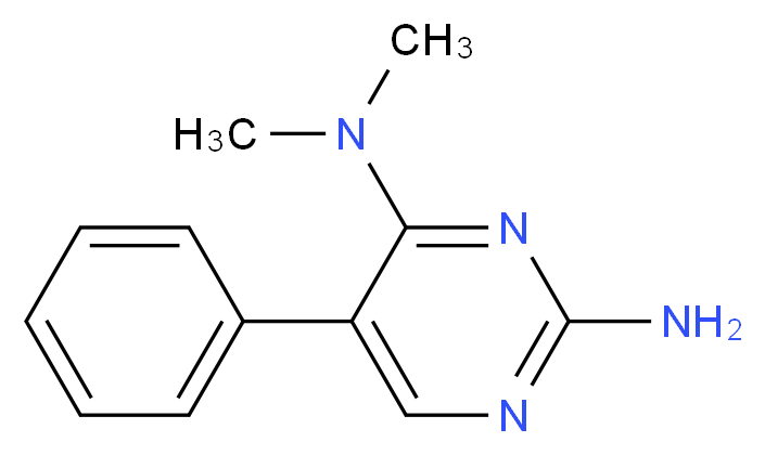 N~4~,N~4~-dimethyl-5-phenyl-2,4-pyrimidinediamine_分子结构_CAS_)