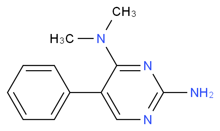 N~4~,N~4~-dimethyl-5-phenyl-2,4-pyrimidinediamine_分子结构_CAS_320424-61-1)