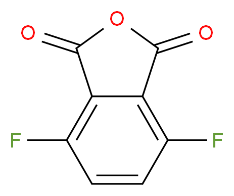 3,6-二氟邻苯二甲酸酐_分子结构_CAS_652-40-4)