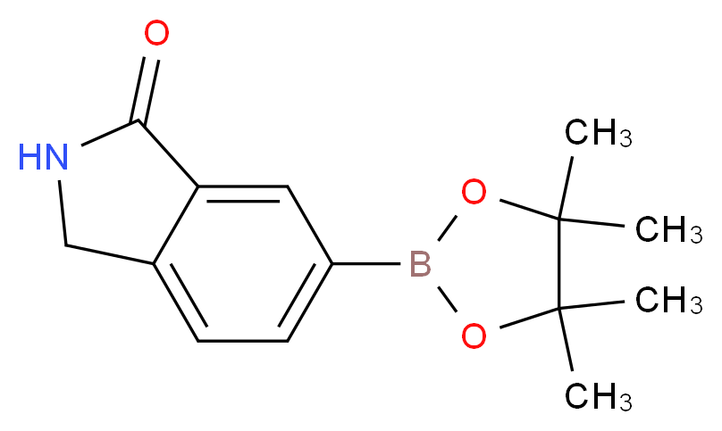 6-(tetramethyl-1,3,2-dioxaborolan-2-yl)-2,3-dihydro-1H-isoindol-1-one_分子结构_CAS_1004294-80-7