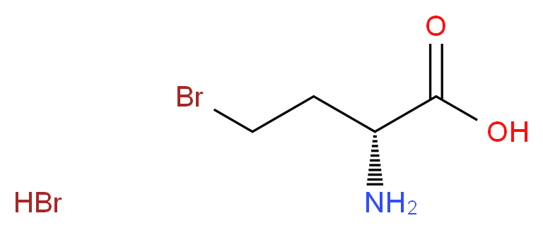 R-2-氨基-4-溴丁酸氢溴酸盐_分子结构_CAS_)