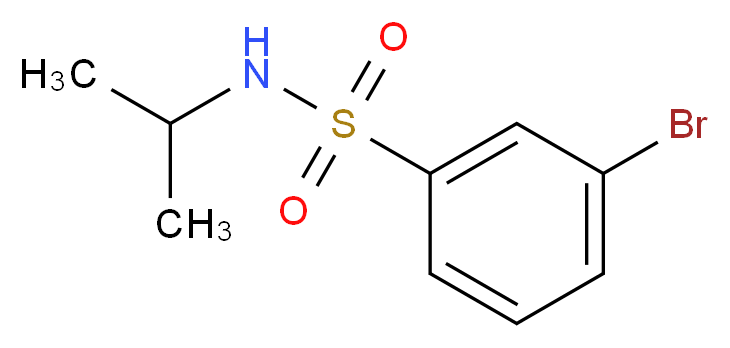 3-BROMO-N-ISOPROPYLBENZENESULPHONAMIDE_分子结构_CAS_871269-08-8)