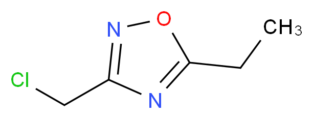 3-(Chloromethyl)-5-ethyl-1,2,4-oxadiazole_分子结构_CAS_83227-01-4)