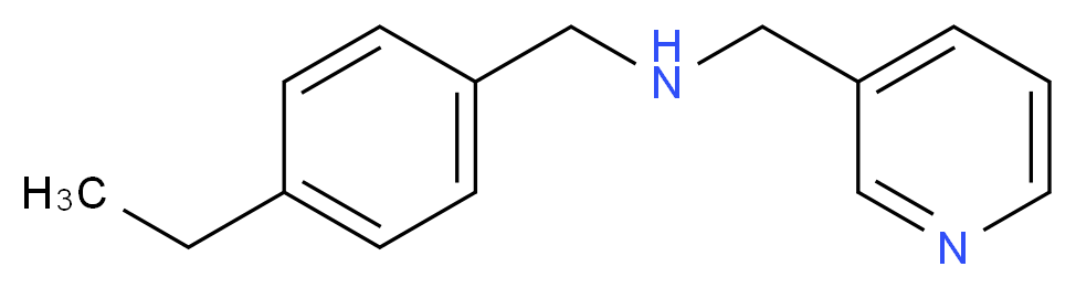 N-(4-ethylbenzyl)-N-(pyridin-3-ylmethyl)amine_分子结构_CAS_436096-79-6)