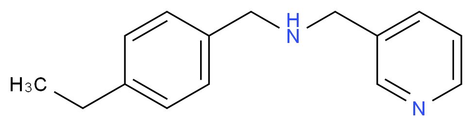 (4-Ethyl-benzyl)-pyridin-3-ylmethyl-amine_分子结构_CAS_)