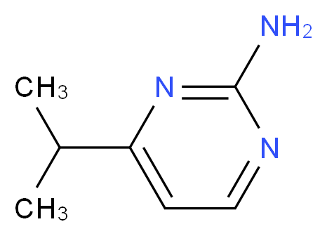 4-Isopropylpyrimidin-2-amine_分子结构_CAS_)