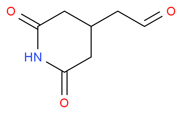 3-(Formylmethyl)glutarimide_分子结构_CAS_2066-88-8)