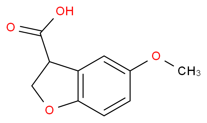 5-METHOXY-2,3-DIHYDRO-1-BENZOFURAN-3-CARBOXYLIC ACID_分子结构_CAS_944900-04-3)