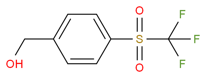 (4-trifluoromethanesulfonylphenyl)methanol_分子结构_CAS_219872-98-7