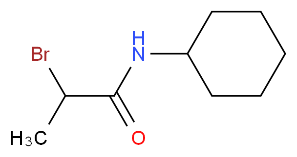 2-bromo-N-cyclohexylpropanamide_分子结构_CAS_94318-82-8