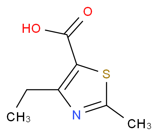 4-ethyl-2-methyl-1,3-thiazole-5-carboxylic acid_分子结构_CAS_119778-44-8