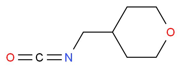 4-(isocyanatomethyl)oxane_分子结构_CAS_934570-48-6