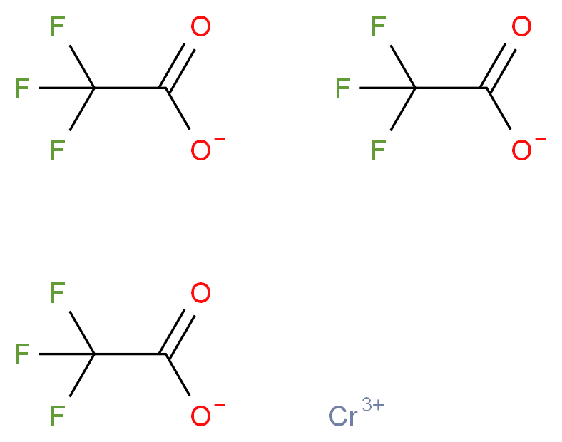 Chromium(III) trifluoroacetate 97%_分子结构_CAS_16712-29-1)