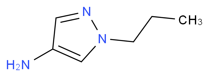 1-propyl-1H-pyrazol-4-amine_分子结构_CAS_1006483-43-7