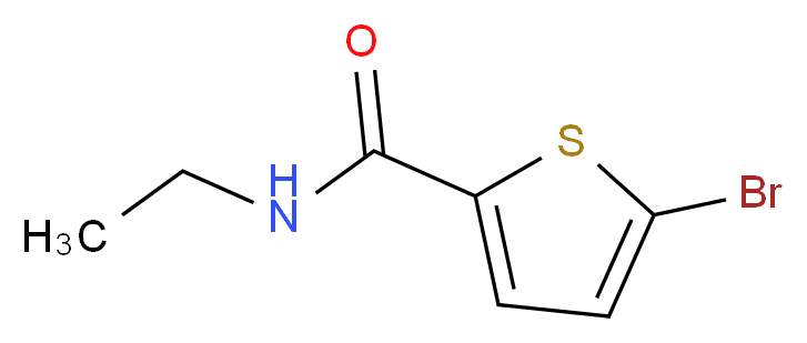 5-bromo-N-ethylthiophene-2-carboxamide_分子结构_CAS_908518-19-4
