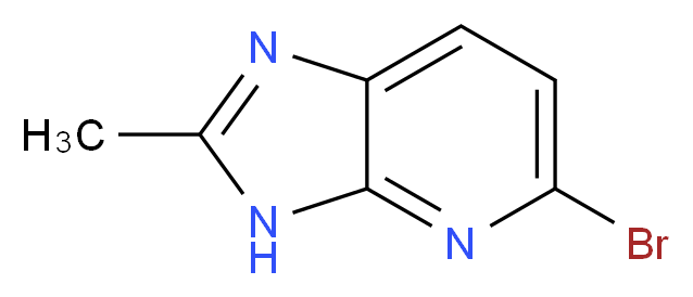 5-bromo-2-methyl-3H-imidazo[4,5-b]pyridine_分子结构_CAS_219762-28-4