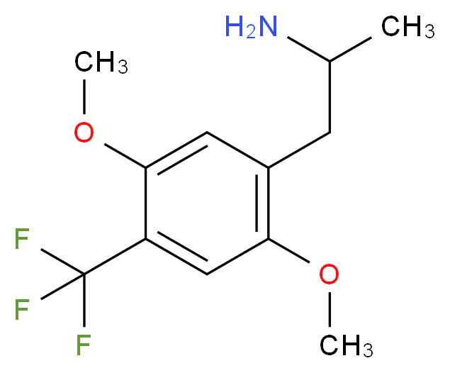 2,5-Dimethoxy-4-trifluoromethylamphetamine_分子结构_CAS_159277-07-3)