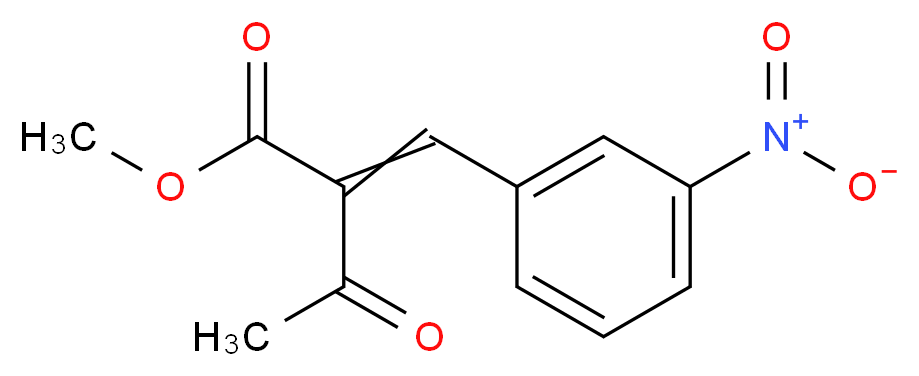 Methyl (3-nitrobenzylidene)acetoacetate_分子结构_CAS_39562-17-9)