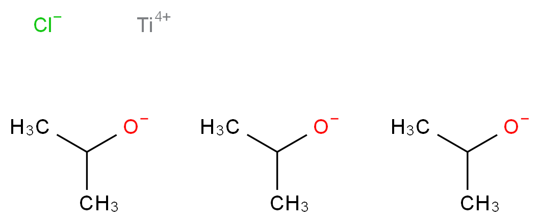 titanium(4+) ion tris(propan-2-olate) chloride_分子结构_CAS_20717-86-6