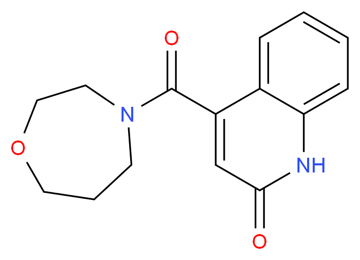 4-(1,4-oxazepan-4-ylcarbonyl)-2(1H)-quinolinone_分子结构_CAS_)