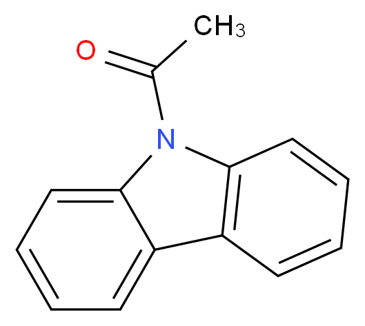 1-(9H-carbazol-9-yl)ethan-1-one_分子结构_CAS_574-39-0