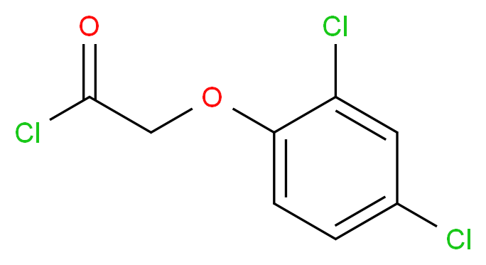 2,4-Dichlorophenoxyacetyl chloride_分子结构_CAS_)