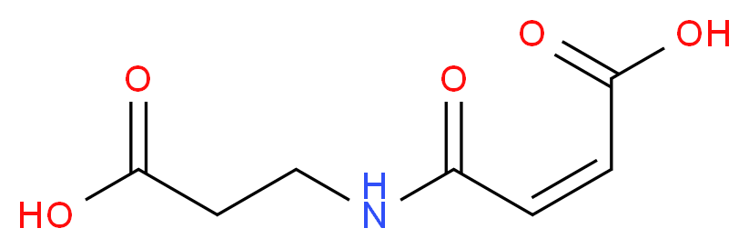 (2Z)-3-[(2-carboxyethyl)carbamoyl]prop-2-enoic acid_分子结构_CAS_57079-11-5
