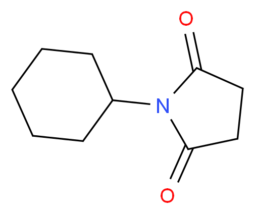 1-cyclohexylpyrrolidine-2,5-dione_分子结构_CAS_6301-71-9