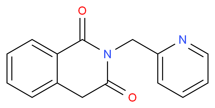 2-(pyridin-2-ylmethyl)-1,2,3,4-tetrahydroisoquinoline-1,3-dione_分子结构_CAS_67213-74-5