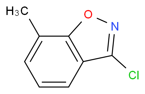 3-Chloro-7-methylbenzo[d]isoxazole_分子结构_CAS_128520-86-5)