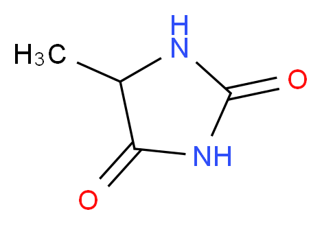 5-methylimidazolidine-2,4-dione_分子结构_CAS_616-03-5