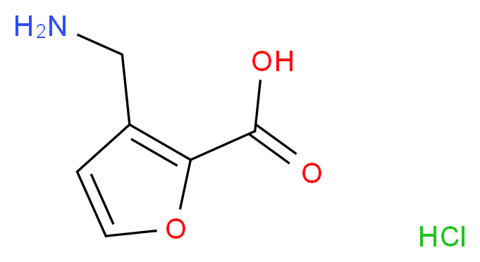 3-Aminomethyl-furan-2-carboxylic acid hydrochloride_分子结构_CAS_)