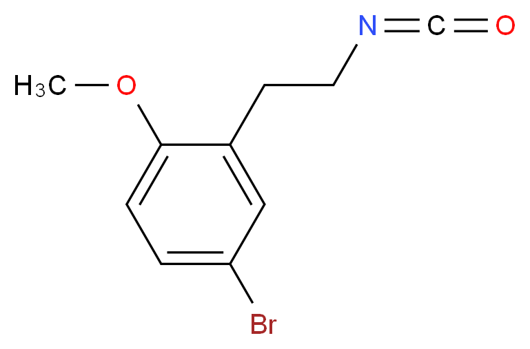 5-溴-2-甲氧基苯乙基异氰酸酯_分子结构_CAS_480439-04-1)