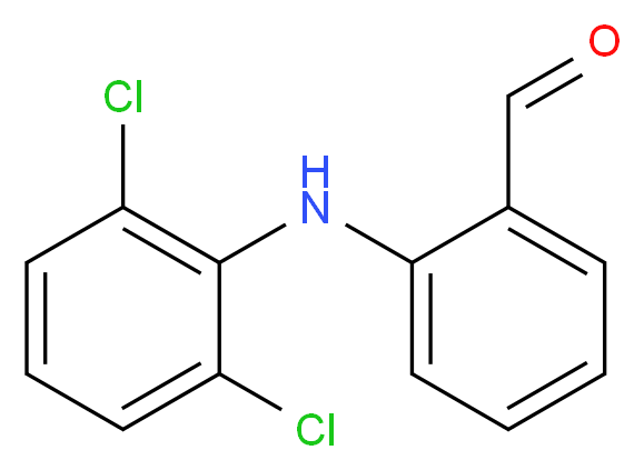 2-[(2,6-dichlorophenyl)amino]benzaldehyde_分子结构_CAS_22121-58-0