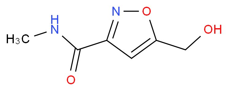 5-(hydroxymethyl)-n-methylisoxazole-3-carboxamide_分子结构_CAS_210641-15-9)