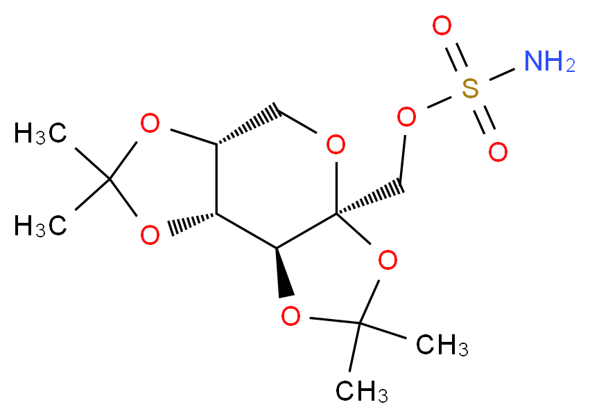 [(1R,2S,6S,9R)-4,4,11,11-tetramethyl-3,5,7,10,12-pentaoxatricyclo[7.3.0.0^{2,6}]dodecan-6-yl]methyl sulfamate_分子结构_CAS_97240-79-4
