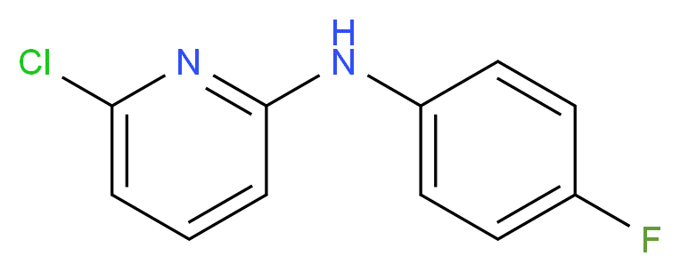 6-Chloro-N-(4-fluorophenyl)-2-pyridinamine_分子结构_CAS_)
