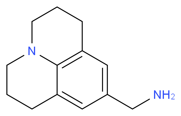 (2,3,6,7-tetrahydro-1H,5H-pyrido[3,2,1-ij]quinolin-9-ylmethyl)amine_分子结构_CAS_500731-75-9)