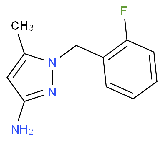 1-(2-Fluoro-benzyl)-5-methyl-1H-pyrazol-3-ylamine_分子结构_CAS_)